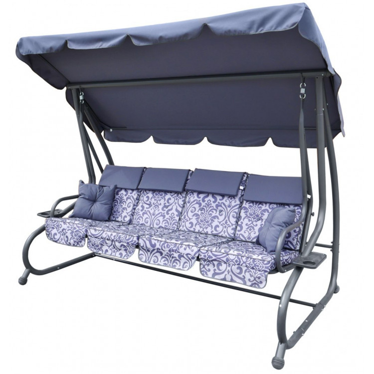 Záhradná hojdačka sivá